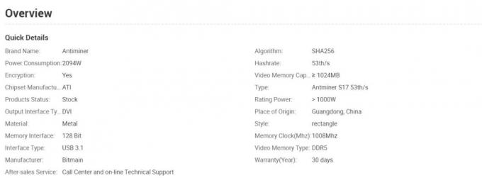 Antminer S17プロ53th/S 56t 59tの採掘機S17プロBtc抗夫のBitcoin抗夫