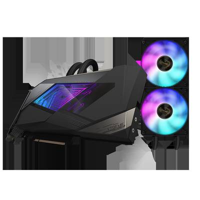 384ギガバイトのAorusかまれたGeforce Rtx 3080のチタニウムXtreme Waterforce 12g 19000のMHz