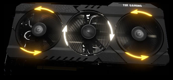 7680x4320 ASUSのグラフィックス・カードASUS Geforce Rtx 3080のチタニウム319*140*70MM