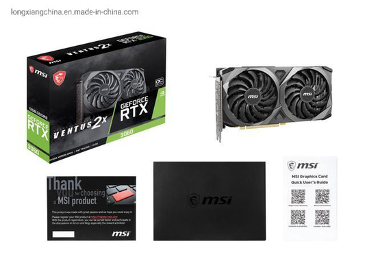 非MSI Lhr Rtx 3060ti 8g Gddr6のグラフィックス・カード319x140x70MM